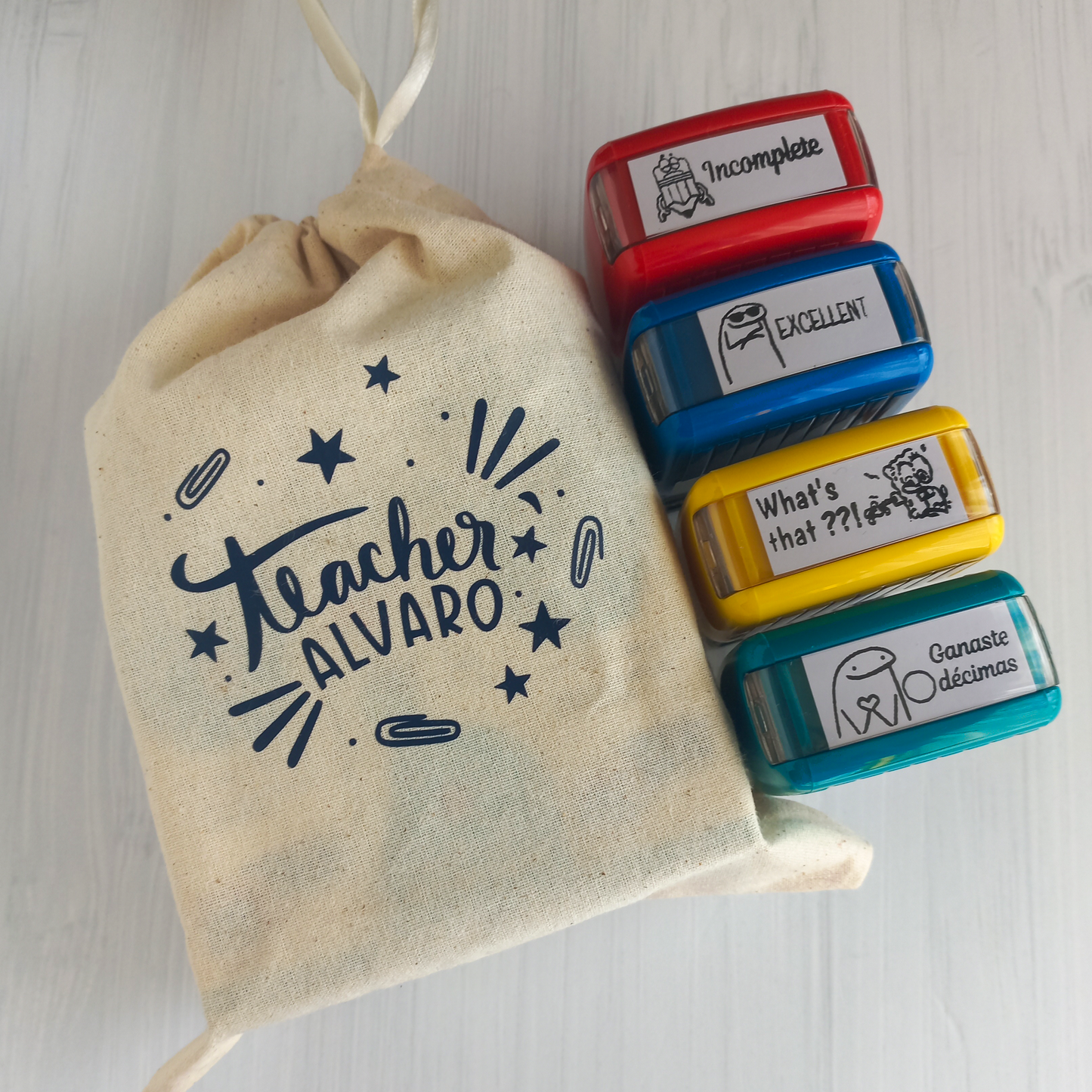 Kit Profe 4 Timbres + Bolsa